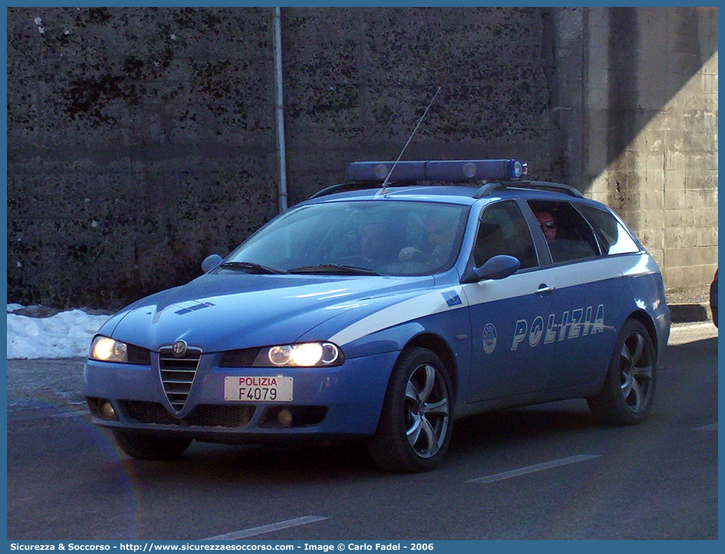 Polizia F4079
Polizia di Stato
Polizia Stradale
Alfa Romeo 156 Q4 Sportwagon II serie
Parole chiave: Polizia di Stato;Polizia;PS;Polizia Stradale;Alfa Romeo;Q4 SportWagon II serie;Polizia F4079