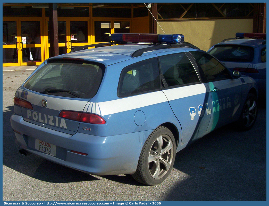 Polizia F4079
Polizia di Stato
Polizia Stradale
Alfa Romeo 156 Q4 Sportwagon II serie
Parole chiave: Polizia di Stato;Polizia;PS;Polizia Stradale;Alfa Romeo;Q4 SportWagon II serie;Polizia F4079