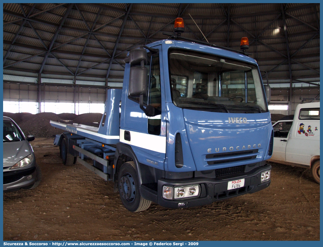 Polizia F4184
Polizia di Stato
Iveco EuroCargo 120EL21 II serie
Allestitore TCM S.r.l.
Parole chiave: PS;P.S.;Polizia;di;Stato;Iveco;EuroCargo;120EL21;Carroattrezzi;Carro Attrezzi;TCM