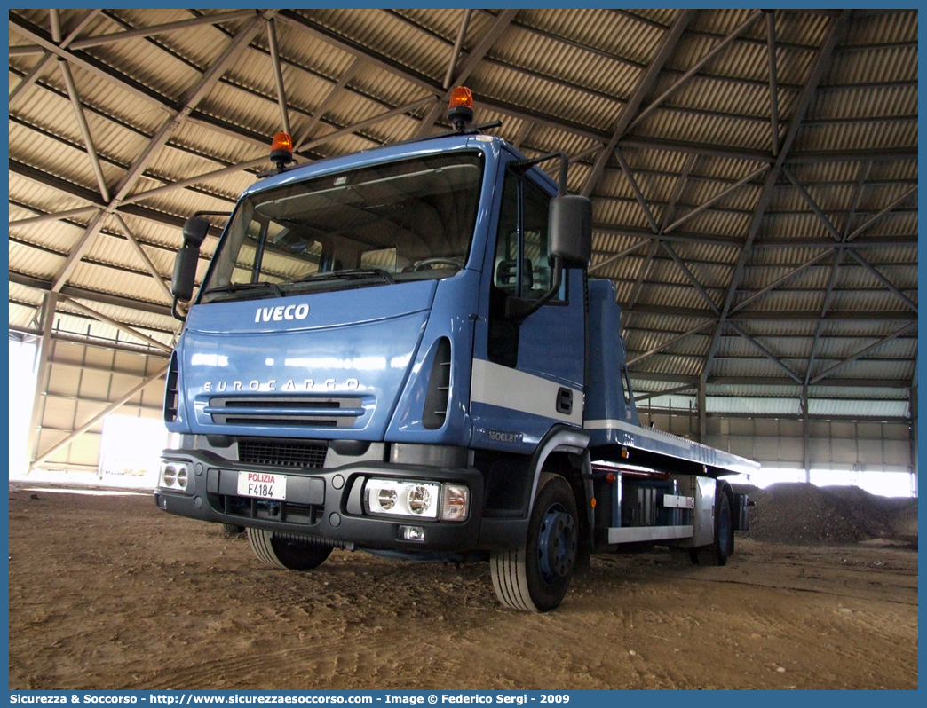 Polizia F4184
Polizia di Stato
Iveco EuroCargo 120EL21 II serie
Allestitore TCM S.r.l.
Parole chiave: PS;P.S.;Polizia;di;Stato;Iveco;EuroCargo;120EL21;Carroattrezzi;Carro Attrezzi;TCM