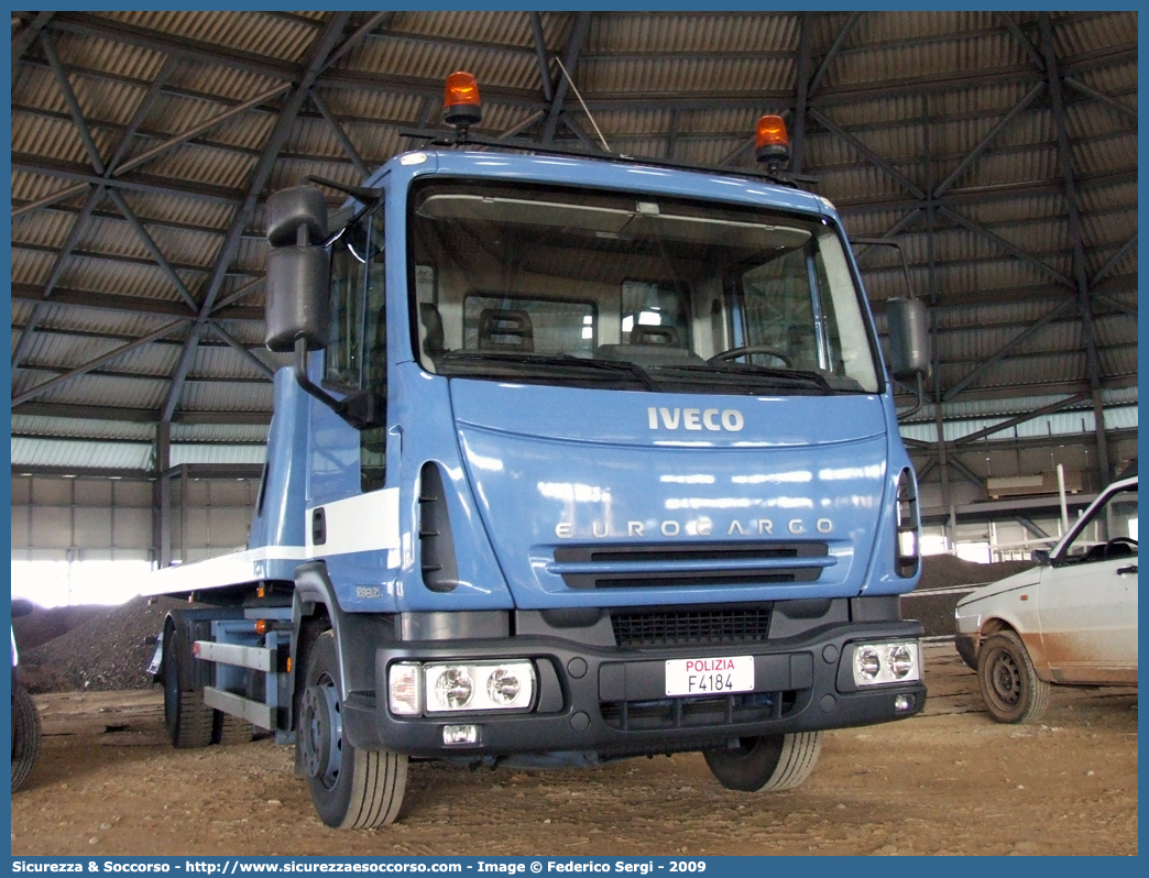 Polizia F4184
Polizia di Stato
Iveco EuroCargo 120EL21 II serie
Allestitore TCM S.r.l.
Parole chiave: PS;P.S.;Polizia;di;Stato;Iveco;EuroCargo;120EL21;Carroattrezzi;Carro Attrezzi;TCM