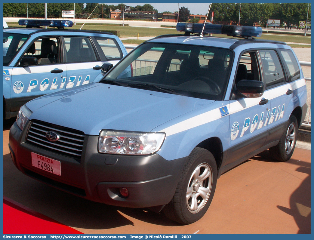 Polizia F4984
Polizia di Stato
Polizia Stradale
Subaru Forester IV serie
Parole chiave: Polizia di Stato;Polizia;PS;P.S.;Stradale;Subaru;Forester