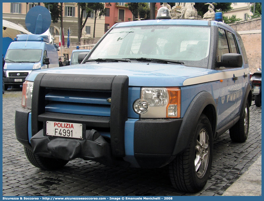 Polizia F4991
Polizia di Stato
Polizia del Mare
Land Rover Discovery 3
Parole chiave: Polizia di Stato;Polizia;PS;Polizia del Mare;Land Rover;Discovery 3;F4991