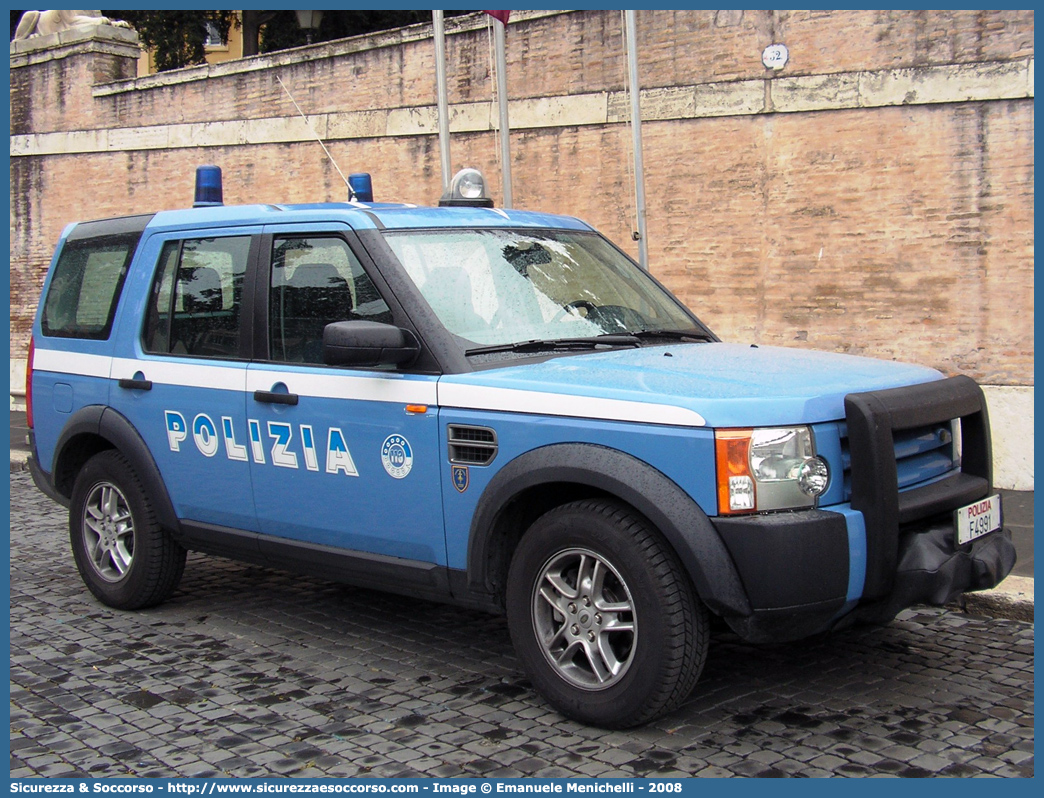 Polizia F4991
Polizia di Stato
Polizia del Mare
Land Rover Discovery 3
Parole chiave: Polizia di Stato;Polizia;PS;Polizia del Mare;Land Rover;Discovery 3;F4991