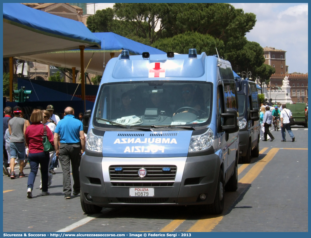 Polizia H0879
Polizia di Stato
Servizio Sanitario
Fiat Ducato III serie
Allestitore FAST S.r.l.
Parole chiave: PS;P.S.;Polizia;di;Stato;Servizio;Sanitario;Fiat;Ducato;X250;Ambulanza;Fast;F.A.S.T.