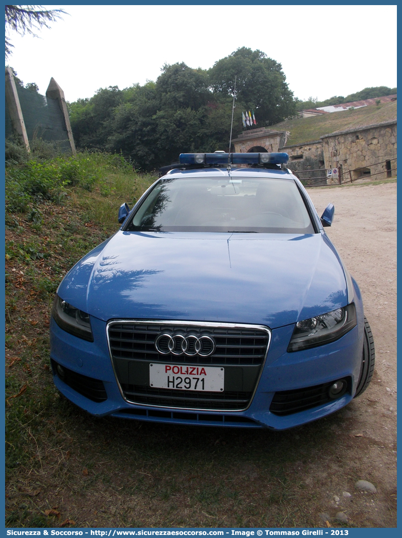 Polizia H2971
Polizia di Stato
Polizia Stradale
Autostrada Bs/Vr/Vi/Pd S.p.A.
Audi A4 Avant IV serie
Parole chiave: PS;P.S.;Polizia;di;Stato;Stradale;Autostrada;Autostradale;Serenissima;Audi;A4;Avant;Brescia;Verona;Vicenza;Padova