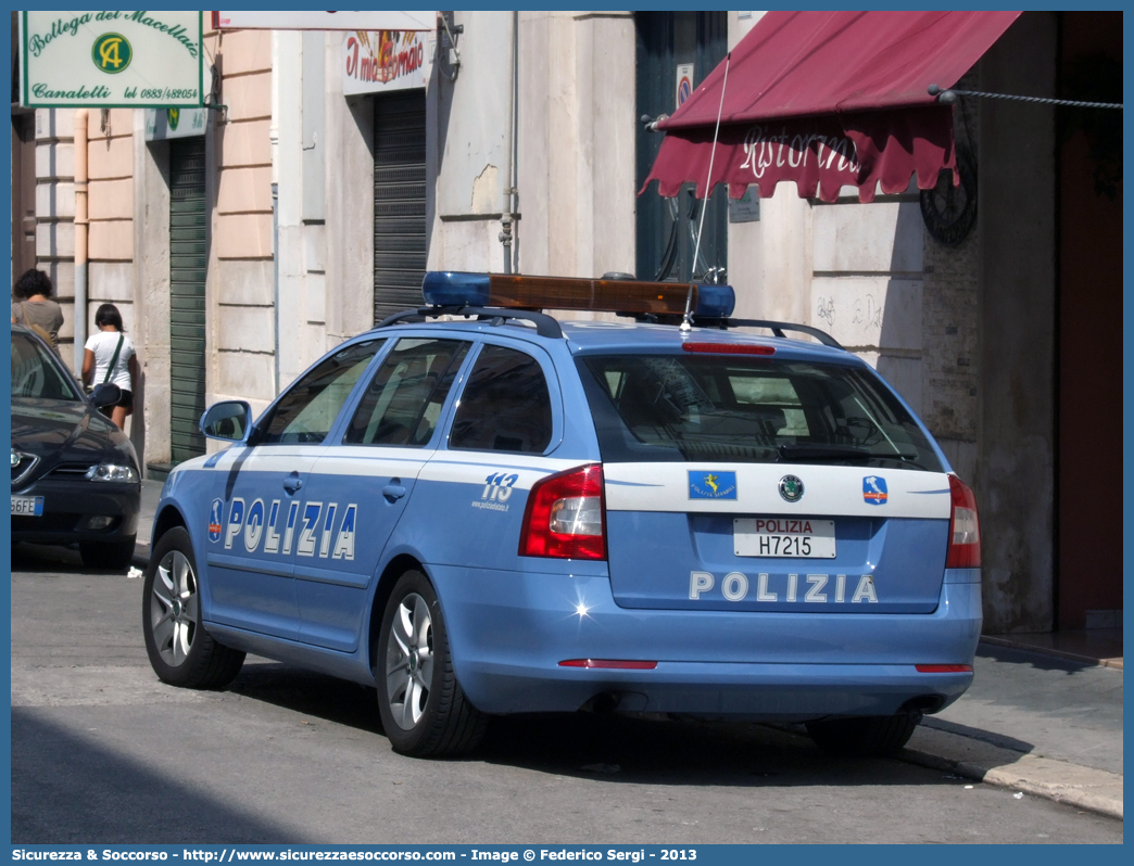 Polizia H7215
Polizia di Stato
Polizia Stradale
Autostrade per l'Italia S.p.A.
Skoda Octavia Wagon III serie
Allestitore Focaccia Group S.r.l.
Parole chiave: Polizia di Stato;Polizia Stradale;Autostrade per l'Italia S.p.A.;Autostrade S.p.A.;Autostrade;Italia;Skoda;Octavia;Wagon;Station;SW;S.W.;Focaccia