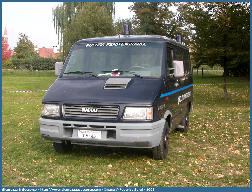 Polizia Penitenziaria 116AB
Polizia Penitenziaria
Iveco Daily 30.8 II serie

Parole chiave: PolPen;Pol.Pen.;AdiC;A.diC.;Agenti di Custodia;Polizia Penitenziaria;Iveco;Daily;30.8 II serie;116AB