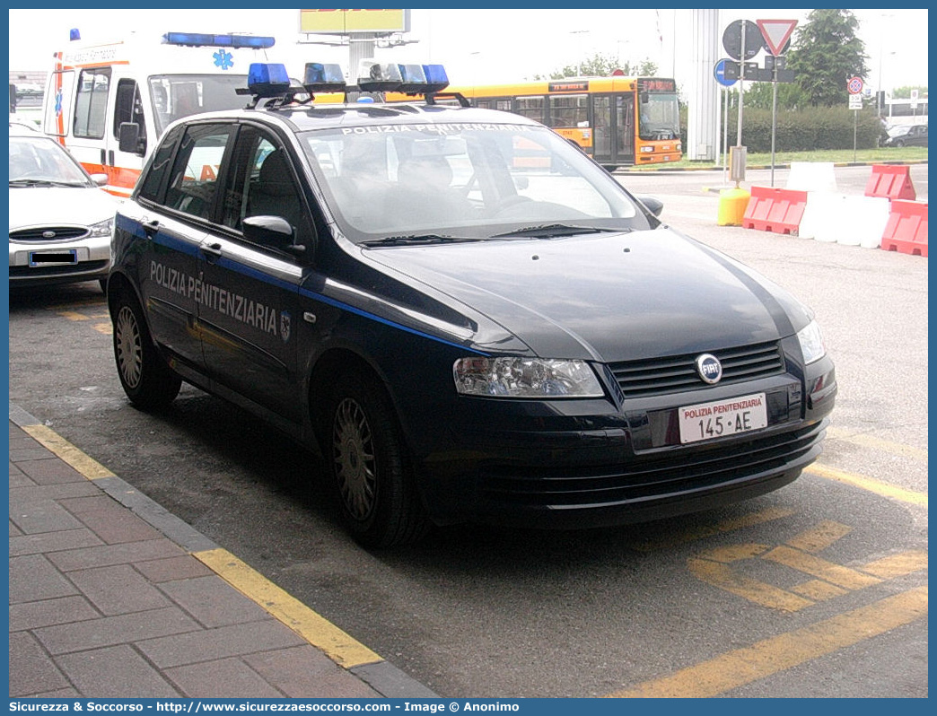 Polizia Penitenziaria 145AE
Polizia Penitenziaria
Nucleo Traduzioni e Piantonamenti
Fiat Stilo II serie
Parole chiave: PP;P.P.;Pol.Pen;PolPen;AdiC;A.diC.;Agenti;di;Custodia;Polizia;Penitenziaria;Nucleo;Traduzioni;Piantonamenti;Fiat;Stilo