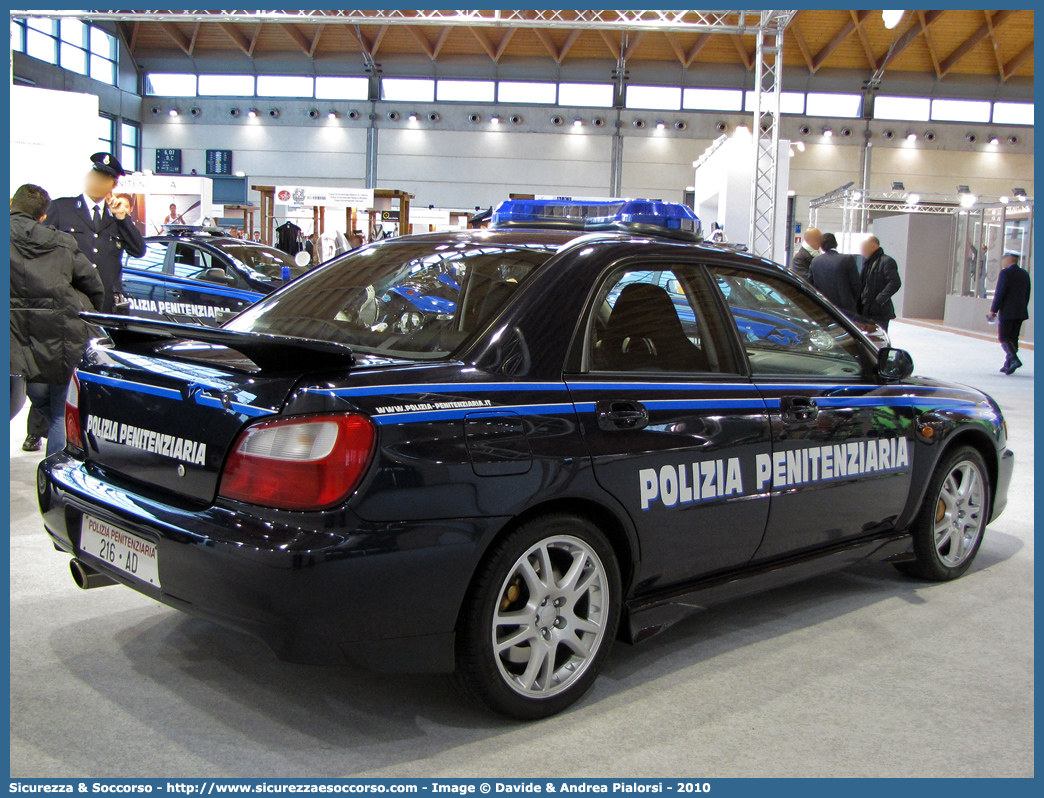 Polizia Penitenziaria 216AD
Polizia Penitenziaria
Nucleo Traduzioni e Piantonamenti
Subaru Impreza WRX
(variante)
Parole chiave: 216AD;Polizia Penitenziaria;Nucleo Traduzioni e Piantonamenti;Subaru Impreza WRX