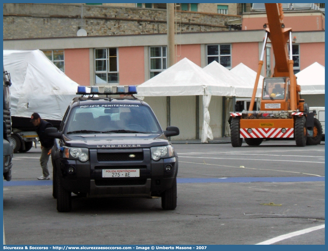 Polizia Penitenziaria 275AE
Polizia Penitenziaria
Servizio Navale
Land Rover Freelander I serie restyling

Parole chiave: 275AE;Polizia Penitenziaria;Servizio Navale;Land Rover Freelander