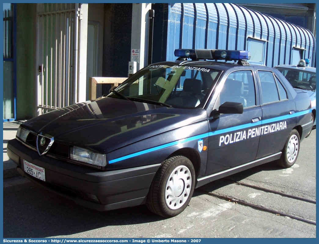 Polizia Penitenziaria 285AC
Polizia Penitenziaria
Nucleo Traduzioni e Piantonamenti
Alfa Romeo 155
Parole chiave: Polizia Penitenziaria;Nucleo Traduzioni e Piantonamenti;Alfa Romeo;155