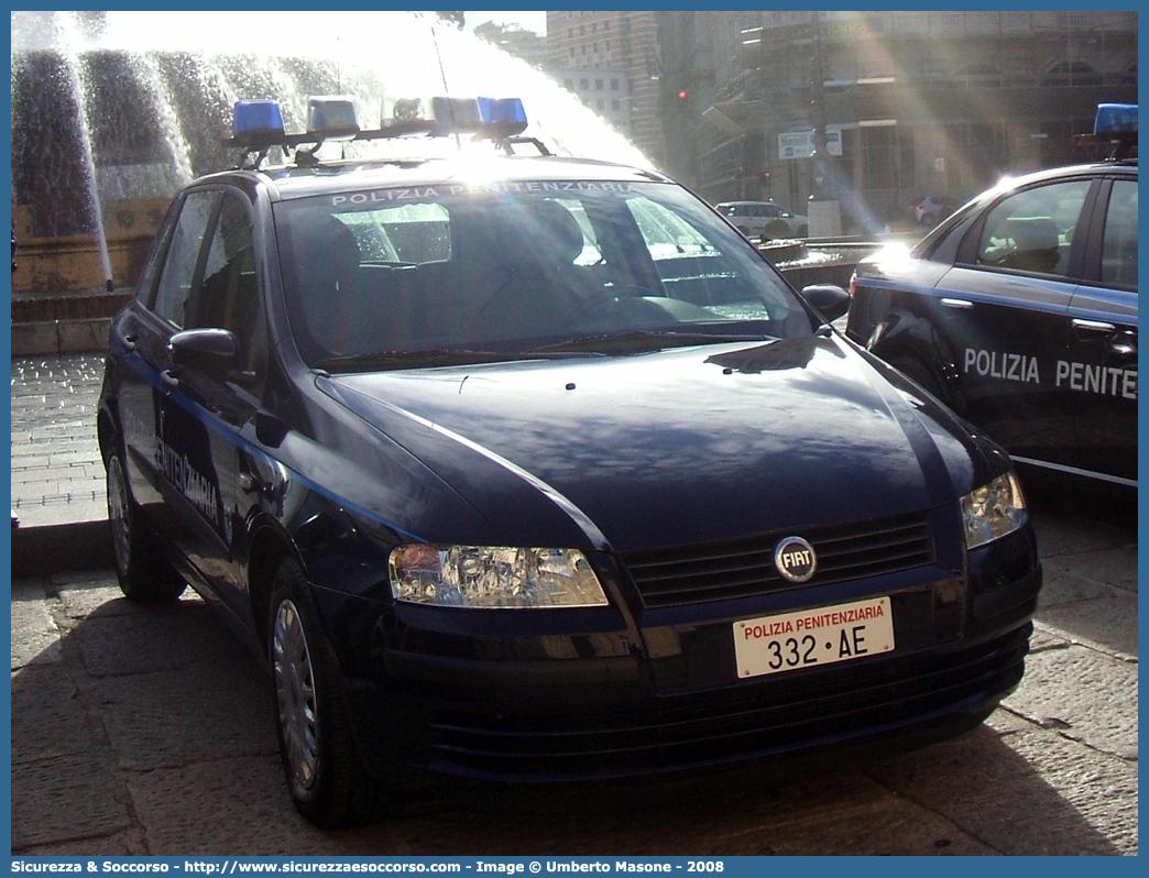 Polizia Penitenziaria 332AE
Polizia Penitenziaria
Nucleo Traduzioni e Piantonamenti
Fiat Stilo II serie
Parole chiave: PP;P.P.;Pol.Pen;PolPen;AdiC;A.diC.;Agenti;di;Custodia;Polizia;Penitenziaria;Nucleo;Traduzioni;Piantonamenti;Fiat;Stilo