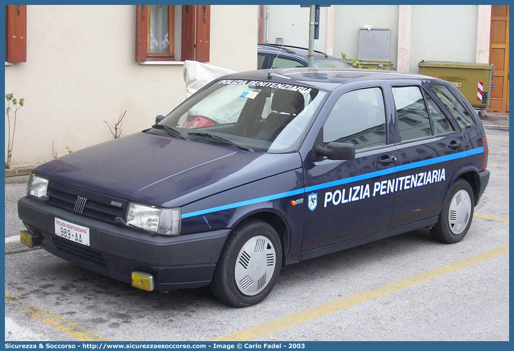 Polizia Penitenziaria 989AA
Polizia Penitenziaria
Nucleo Traduzioni e Piantonamenti
Fiat Tipo II serie
(variante)
Parole chiave: PolPen;AdiC;A.diC.;Agenti;di;Custodia;Polizia;Penitenziaria;Nucleo;Traduzioni;Piantonamenti;Fiat;Tipo