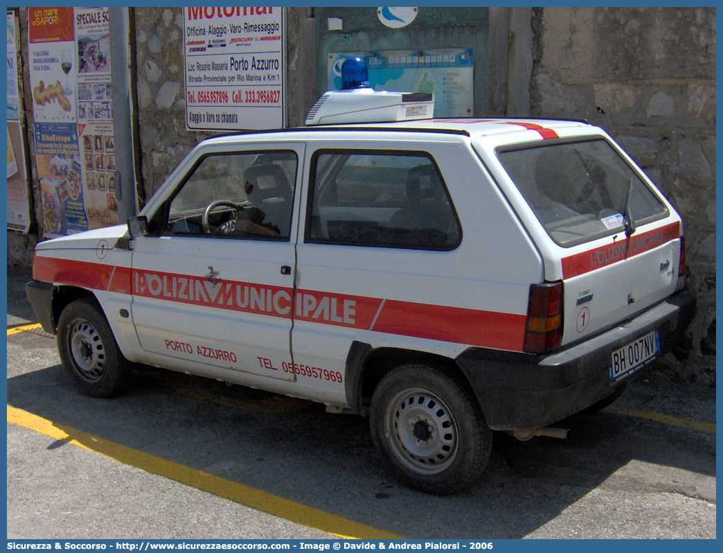 -
Polizia Municipale
Comune di Porto Azzurro
Fiat Panda II serie
Parole chiave: PL;P.L.;PM;P.M.;Polizia;Locale;Municipale;Porto Azzurro;Fiat;Panda