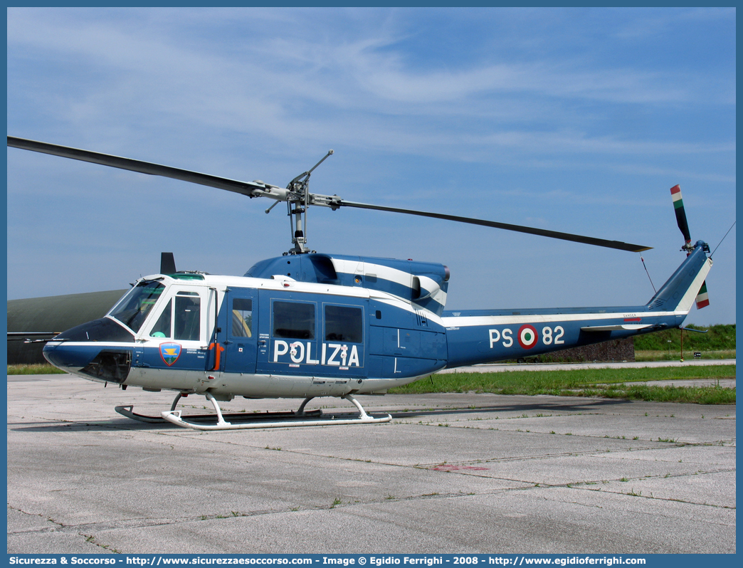 PS 82
Polizia di Stato
Reparto Volo
Agusta Bell AB212
Parole chiave: PS;P.S.;Polizia;di;Stato;Reparto;Volo;Agusta;Bell;AB212;AB 212