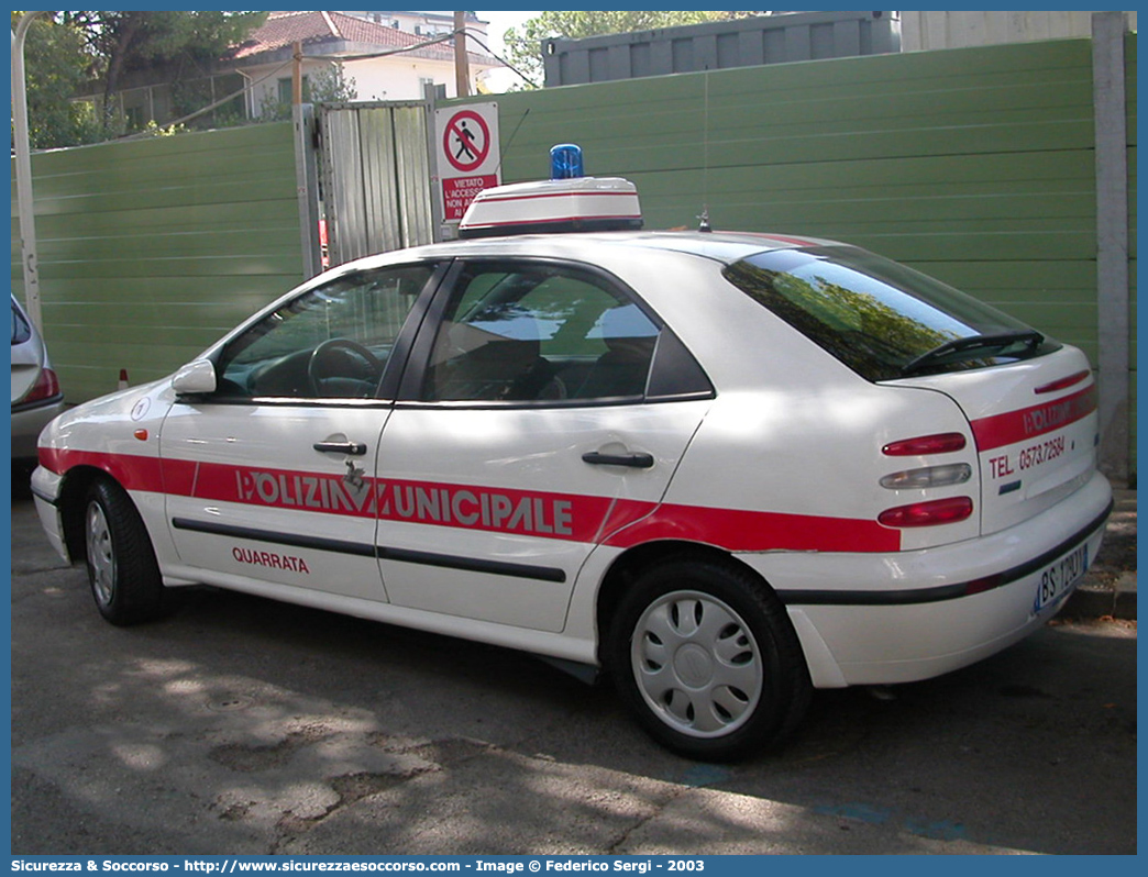 -
Polizia Municipale
Comune di Quarrata
Fiat Brava
Parole chiave: Polizia;Locale;Municipale;Quarrata;Fiat;Brava