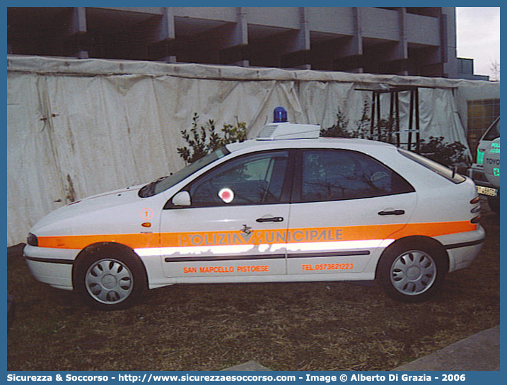 -
Polizia Municipale
Comune di San Marcello Pistoiese
Fiat Brava
Parole chiave: Polizia;Locale;Municipale;San Marcello Pistoiese;Fiat;Brava