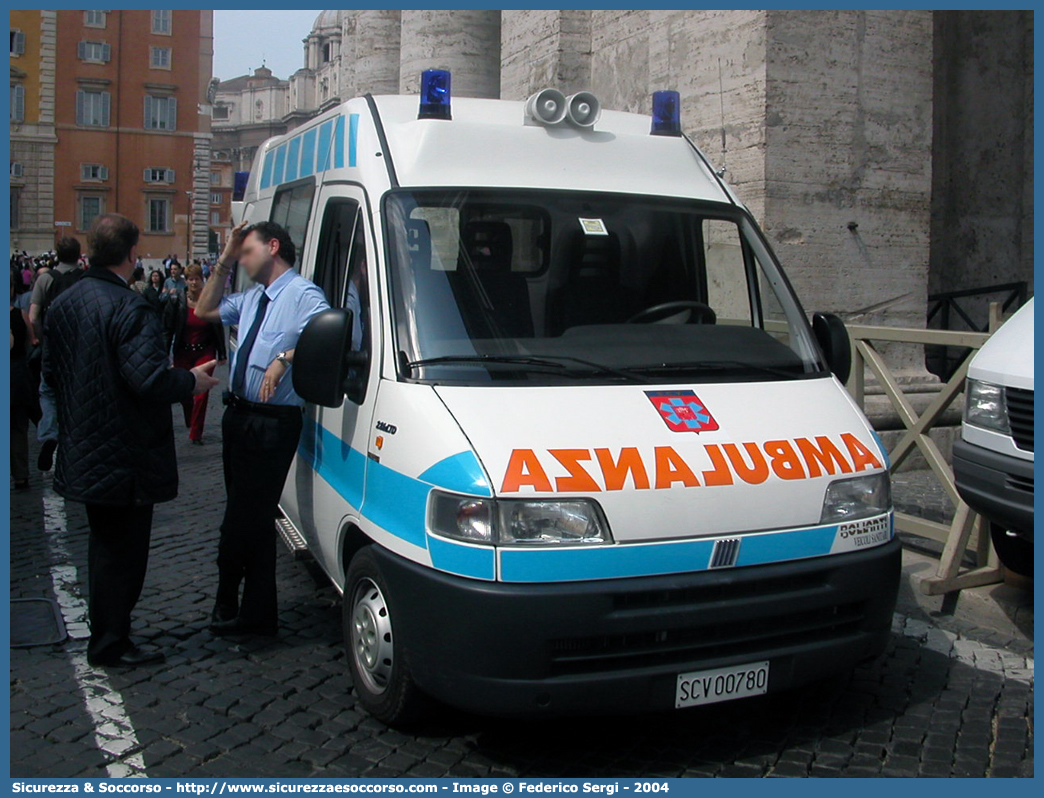 SCV00780
Stato della Città del Vaticano
Soccorso Sanitario
Fiat Ducato II serie
Allestitore Bollanti S.r.l.
Parole chiave: SCV;Stato;Città;del;Vaticano;Soccorso;Sanitario;Ambulanza;Autoambulanza;Fiat;Ducato;Bollanti