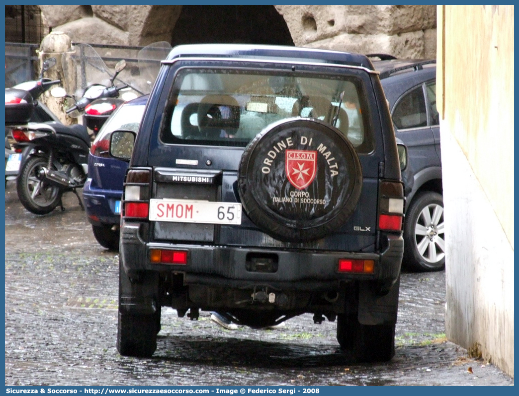 SMOM 65
Sovrano Militare Ordine di Malta
Mitsubishi Pajero LWB II serie
Parole chiave: Sovrano;Militare;Ordine di Malta;SMOM;S.M.O.M.;Mitsubishi;Pajero V20 LWB;65