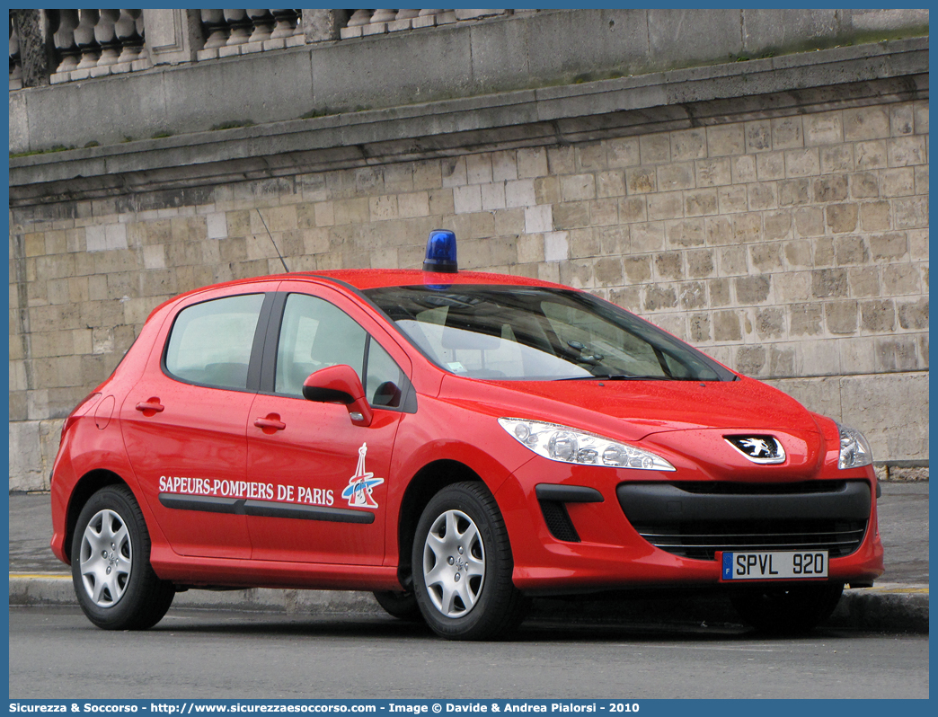 SPVL 920
République Française
Sapeurs Pompiers de Paris
Véhicule de Liaison
Peugeot 308 I generation
Parole chiave: République;Française;Sapeurs;Pompiers;Paris;SPVL;Véhicule;Liaison;Peugeot;308