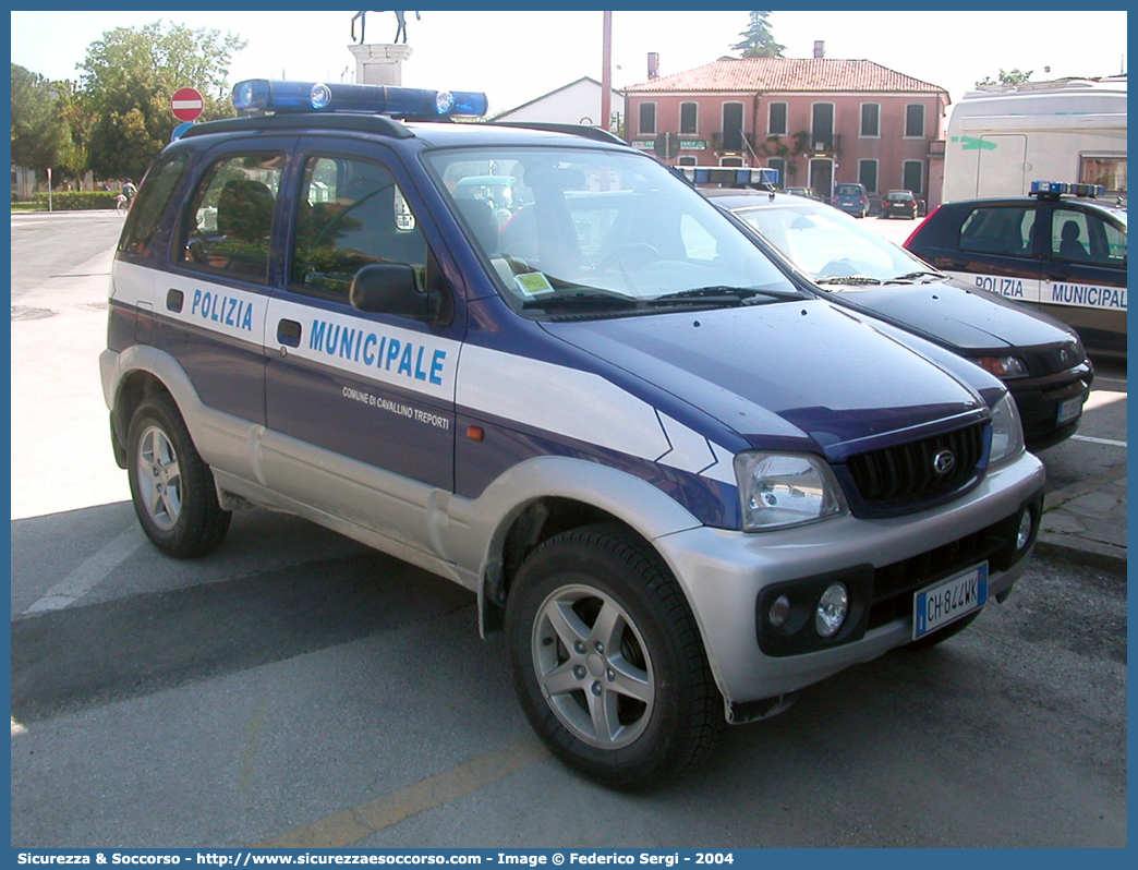 -
Polizia Municipale
Comune di Cavallino Treporti
Daihatsu Terios I serie
Parole chiave: PL;PM;P.L.;P.M.;Polizia;Locale;Municipale;Cavallino;Treporti;Daihatsu;Terios