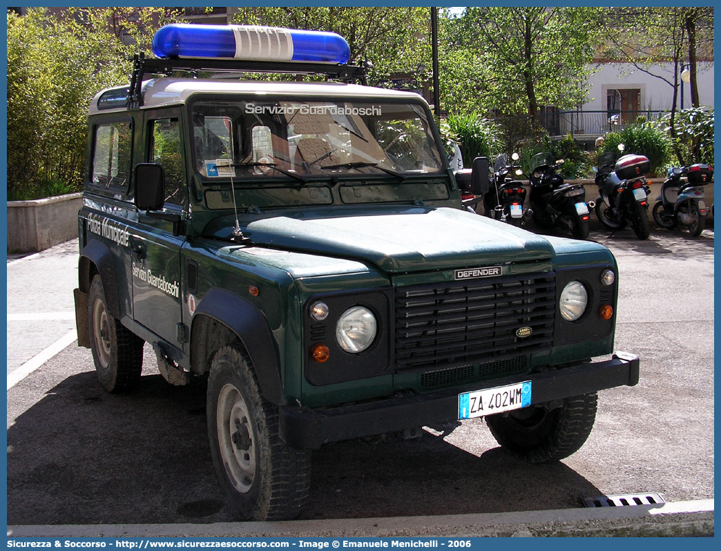 -
Polizia Municipale
Comune di Terni
Nucleo Guardaboschi
Land Rover Defender 90
Parole chiave: Polizia;Locale;Municipale;Terni;Guardaboschi;Land Rover;Defender;90