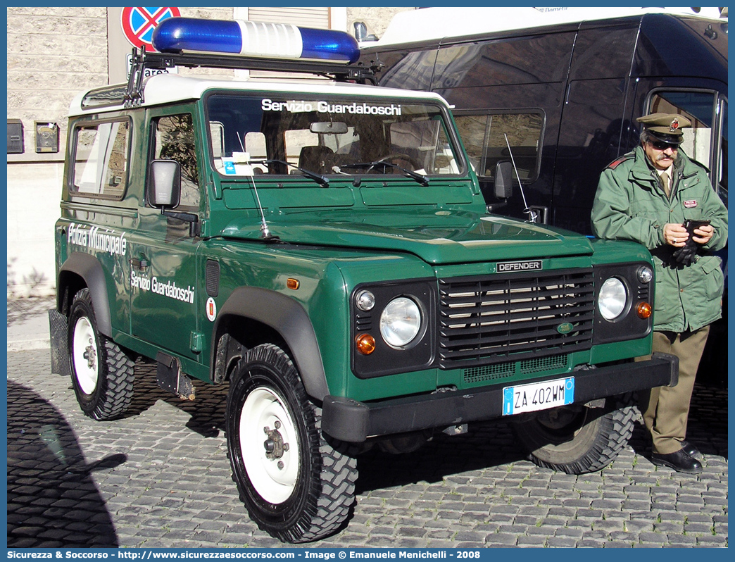 -
Polizia Municipale
Comune di Terni
Nucleo Guardaboschi
Land Rover Defender 90
Parole chiave: Polizia;Locale;Municipale;Terni;Guardaboschi;Land Rover;Defender;90