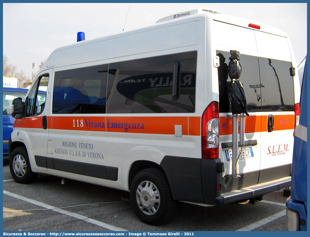 -
SUEM 118 Verona Emergenza
Azienda ULSS 9 - Scaligera
Fiat Ducato III serie
Allestitore Mariani Fratelli S.r.l.
Parole chiave: 118;Verona;Emergenza;SUEM;S.U.E.M.;Fiat;Ducato;Mariani Fratelli