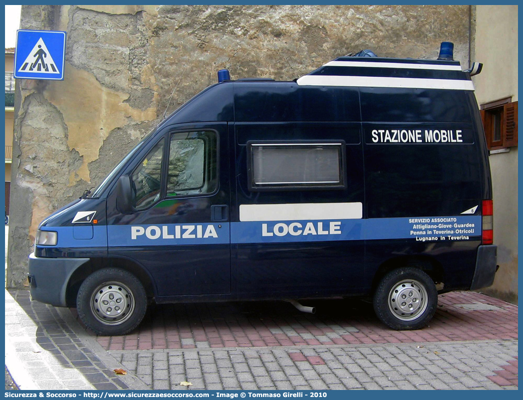 -
Polizia Locale
Servizio Associato Attigliano e altri
Fiat Ducato II serie
Parole chiave: Polizia;Locale;Attigliano;Giove;Guardea;Lugnano in Teverina;Otricoli;Penna in Teverina;Fiat;Ducato