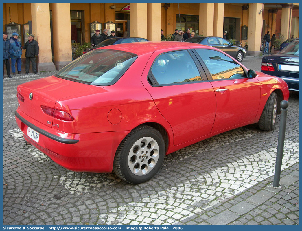 VF 21187
Corpo Nazionale Vigili del Fuoco
Alfa Romeo 156 I serie
Parole chiave: VVF;V.V.F.;Corpo;Nazionale;Vigili;del;Fuoco;Alfa;Romeo;156