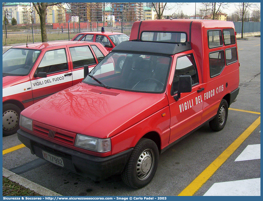 VF 17992
Corpo Nazionale Vigili del Fuoco
Fiat Fiorino II serie
Parole chiave: VVF;V.V.F.;Corpo;Nazionale;Vigili;del;Fuoco;Fiat;Fiorino