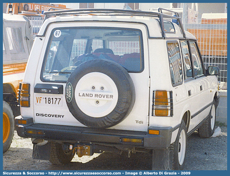 VF 18177
Corpo Nazionale Vigili del Fuoco
Land Rover Discovery I serie restyling
Parole chiave: VF;V.F.;VVF;V.V.F;Corpo;Nazionale;Vigili del Fuoco;Vigili;Fuoco;Land Rover;Discovery