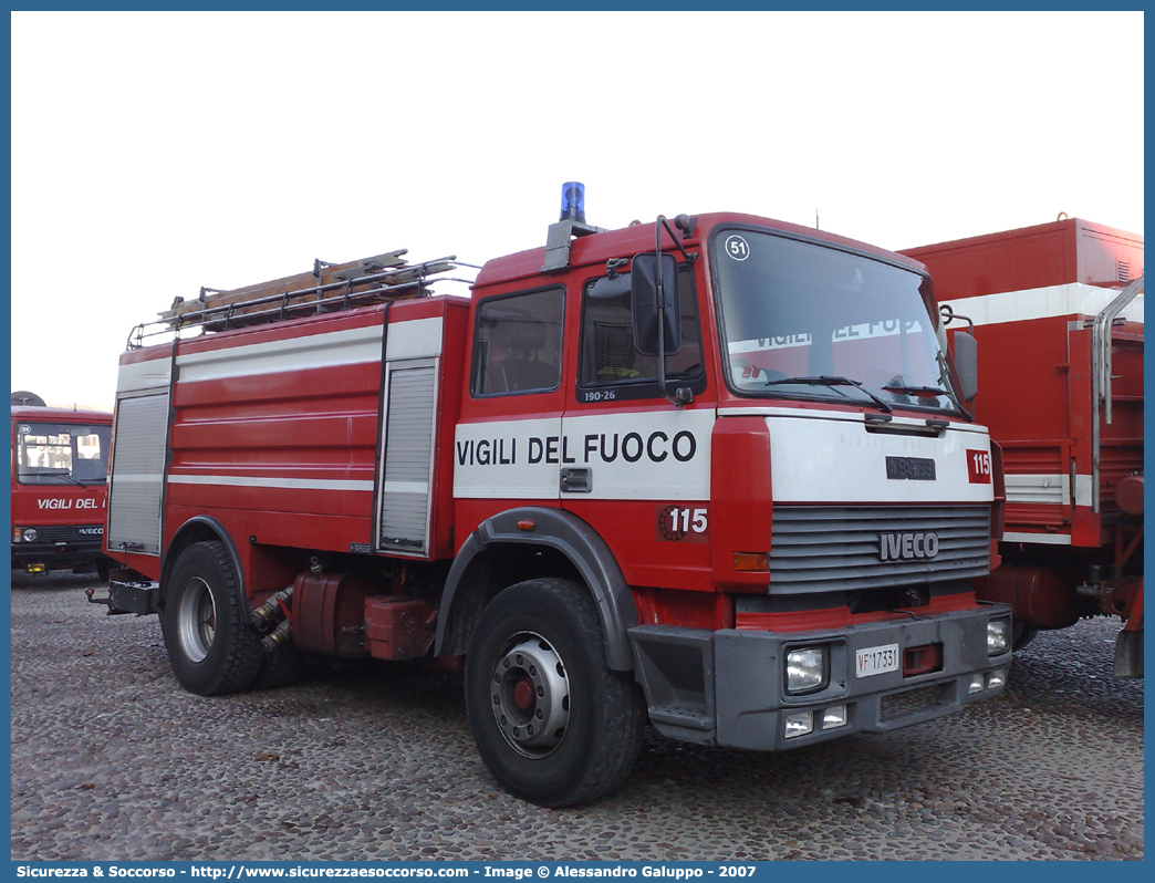 VF 17331
Corpo Nazionale Vigili del Fuoco
Iveco 190-26
Allestitore Baribbi S.p.A.
Parole chiave: VVF;V.V.F.;Corpo;Nazionale;Vigili;del;Fuoco;ABP;A.B.P.;AutoBottePompa;AutoBotte;Fiat;Iveco;190-26;190 - 26;Baribbi