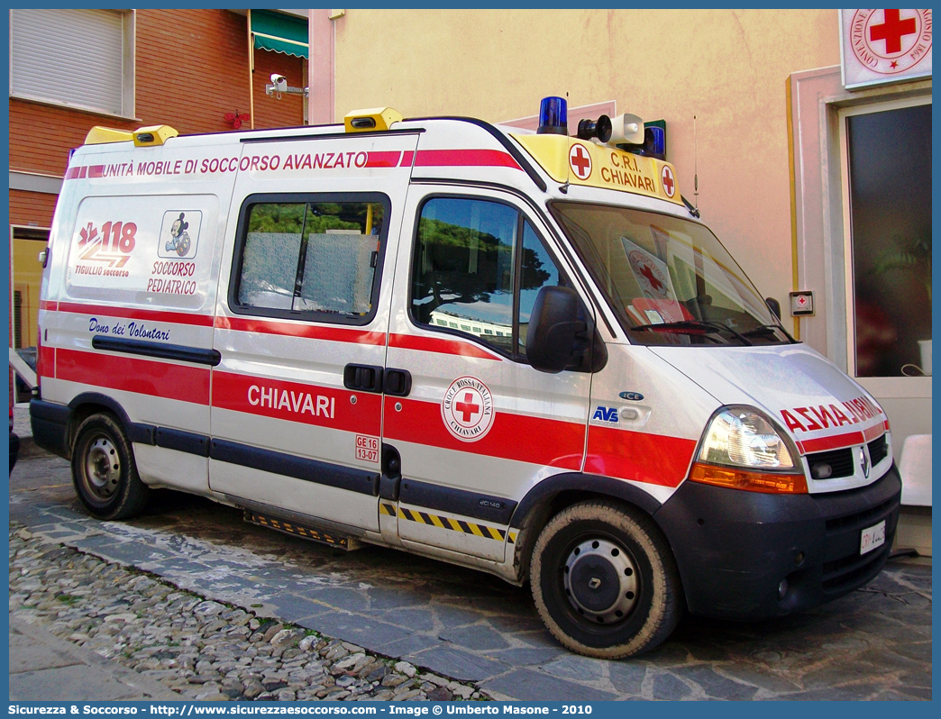 CRI A442B
Croce Rossa Italiana
Chiavari (GE)
Renault Master III serie
Allestitore AVS S.a.s.
Parole chiave: Croce;Rossa;Italiana;CRI;C.R.I.;Ambulanza;Renault;Master;Chiavari;AVS;A.V.S.