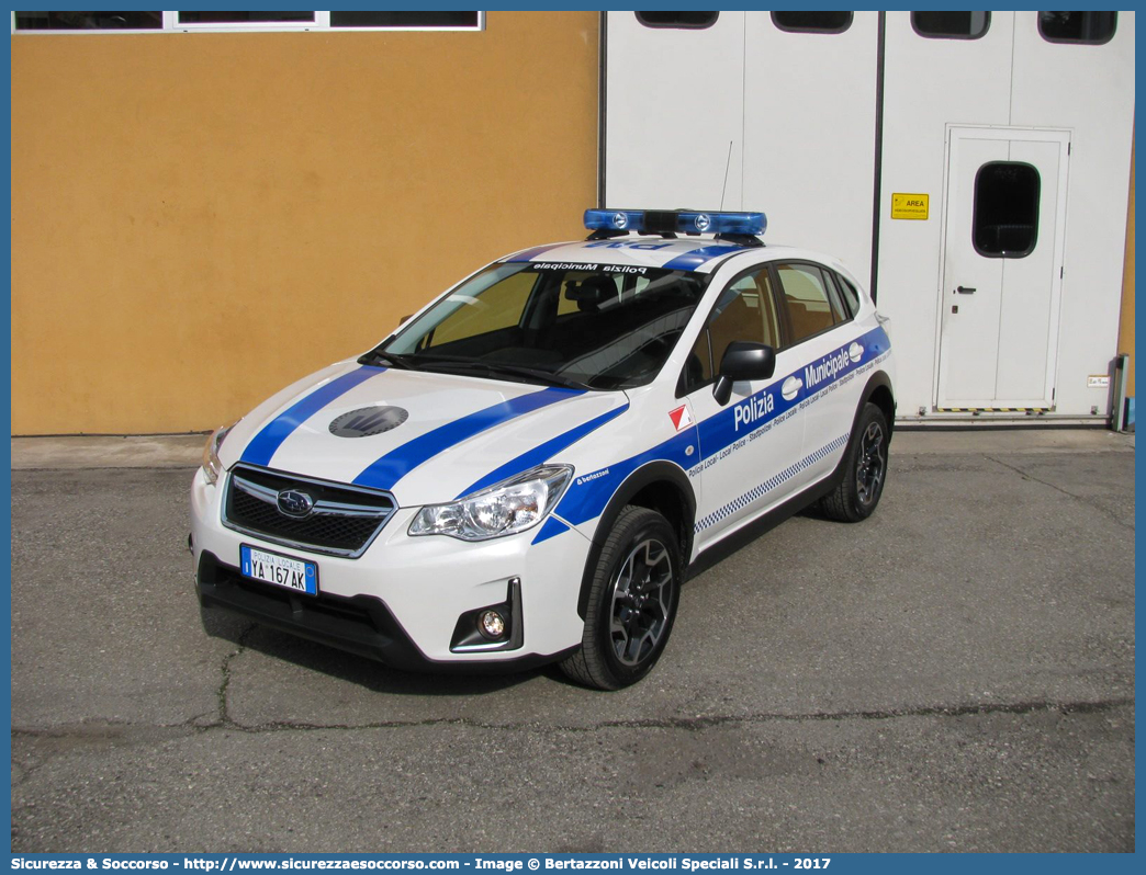 Polizia Locale YA167AK
Polizia Municipale
Unione Pedemontana Parmense
Subaru XV I serie restyling
Allestitore Bertazzoni S.r.l.
Parole chiave: Polizia;Locale;Municipale;Pedemontana Parmense;Collecchio;Felino;Montechiarugolo;Sala Baganza;Traversetolo;Subaru;XV;Bertazzoni;YA167AK;YA 167 AK