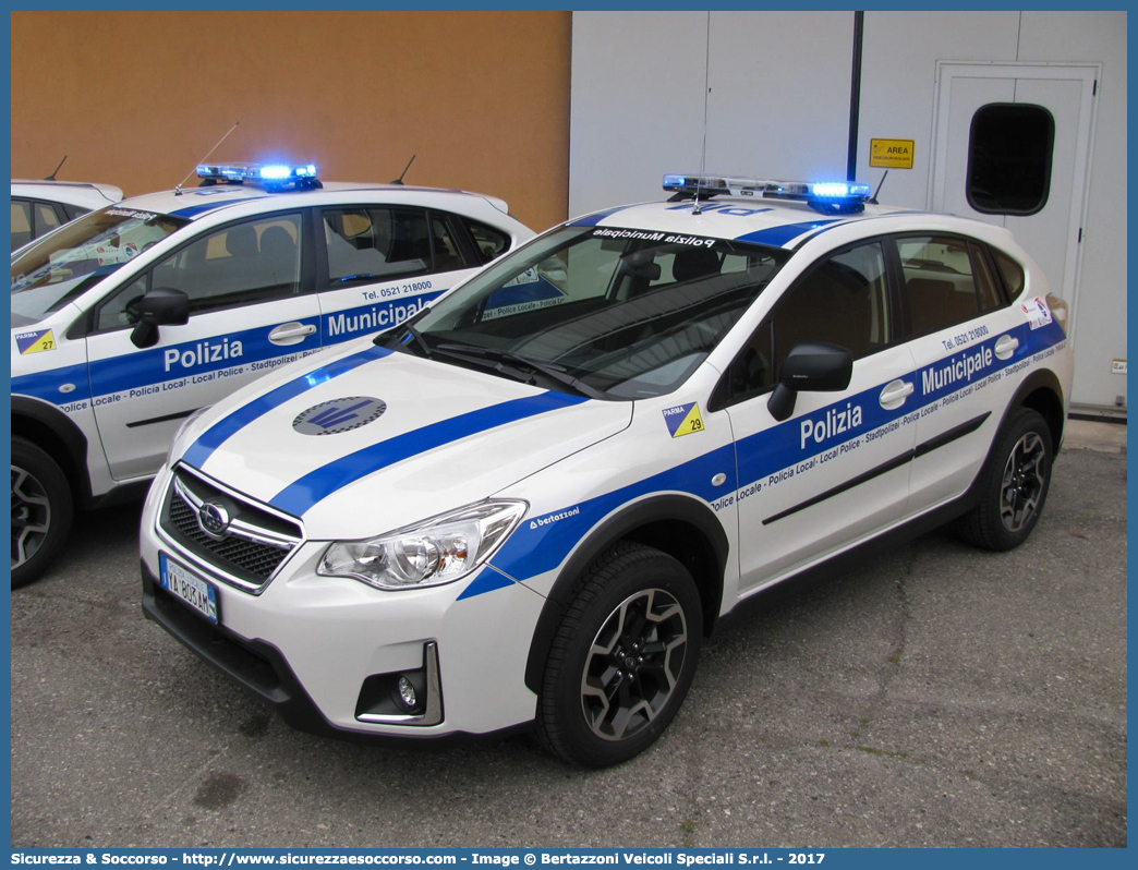 Polizia Locale YA803AM
Polizia Municipale
Comune di Parma
Subaru XV I serie restyling
Allestitore Bertazzoni S.r.l.
Parole chiave: Polizia;Locale;Municipale;Parma;Subaru;XV;Bertazzoni;YA803AM;YA 803 AM