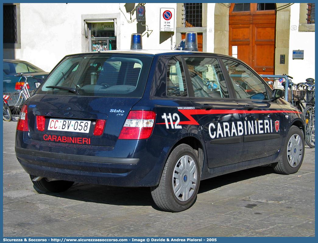 CC BV058
Arma dei Carabinieri
Fiat Stilo I serie
Parole chiave: CCBV058;Arma;Carabinieri;CC;C.C.;Fiat;Stilo