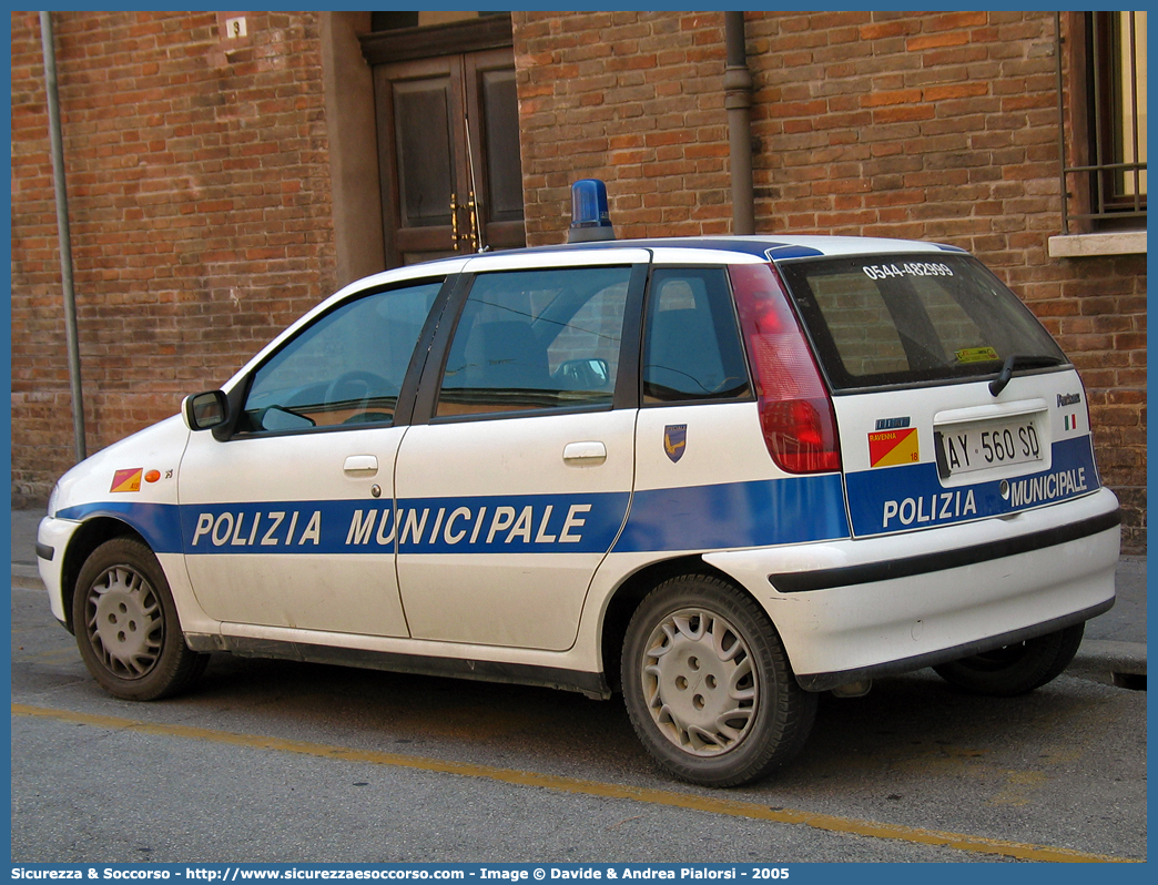 -
Polizia Municipale
Comune di Ravenna
Fiat Punto I serie
Parole chiave: Polizia;Municipale;Locale;Ravenna;Fiat;Punto