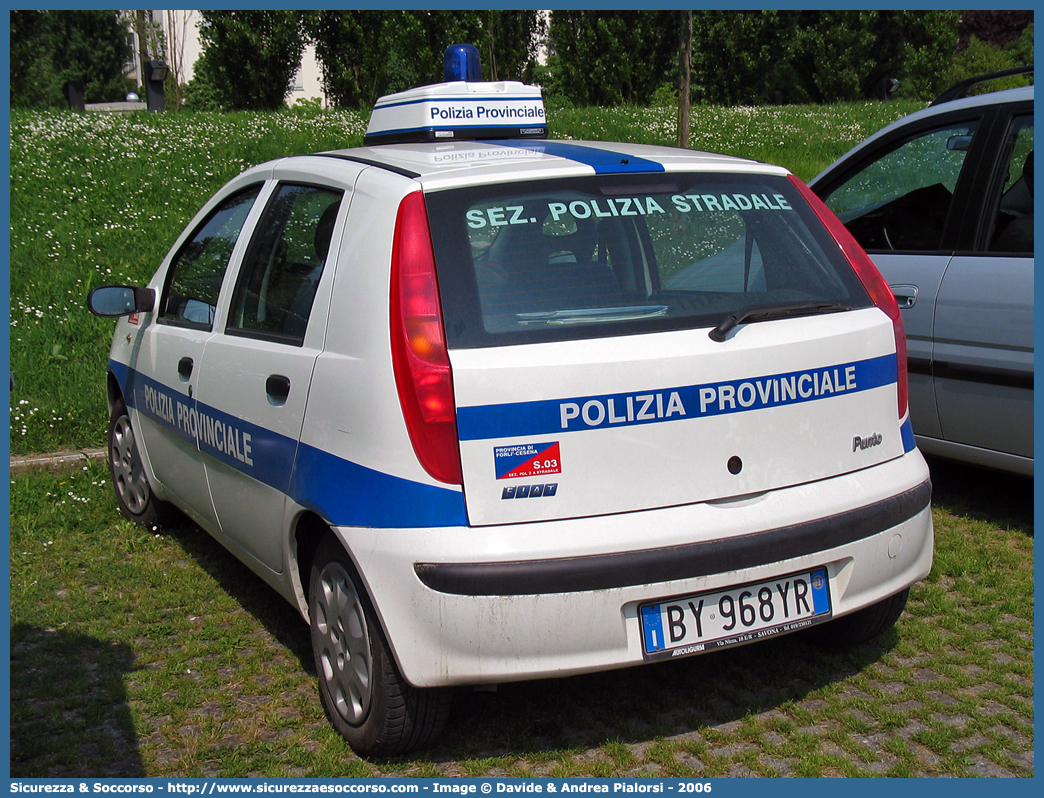 -
Polizia Provinciale
Provincia di Forlì - Cesena
Fiat Punto II serie
Parole chiave: Polizia;Locale;Provinciale;Forlì;Cesena;Fiat;Punto