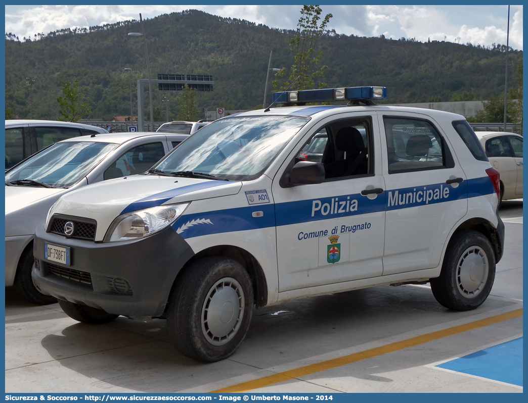 -
Polizia Municipale
Comune di Brugnato
Daihatsu Terios III serie
Parole chiave: Polizia;Locale;Municipale;Brugnato;Daihatsu;Terios