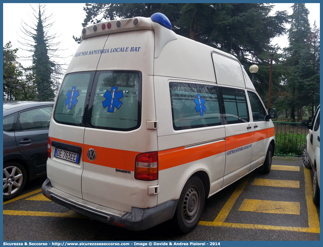 -
Azienda Sanitaria Locale
Barletta Andria Trani
Volkswagen Transporter T5
Allestitore Bollanti S.r.l.
Parole chiave: Azienda;Sanitaria;Locale;ASL;A.S.L.;BAT;B.A.T.;Barletta;Andria;Trani;Ambulanza;Autoambulanza;Volkswagen;Transporter;T5;T 5;Bollanti