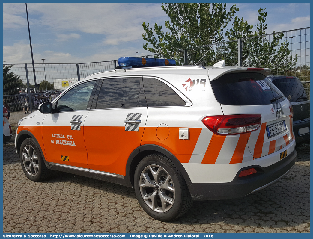 -
118 Piacenza Soccorso
Kia Sorento III serie
Allestitore Vision S.r.l.
Parole chiave: 118;Piacenza;Soccorso;Automedica;Automedicalizzata;Auto Medica;Auto Medicalizzata;Kia;Sorento;Vision