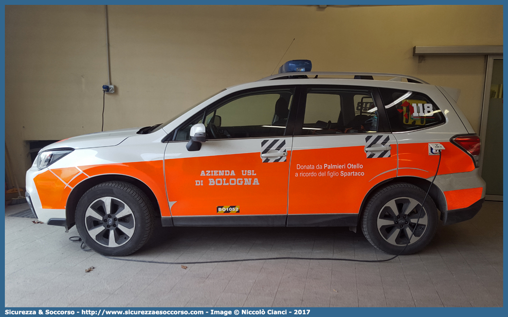 BO 1052
118 Bologna Soccorso
Subaru Forester VI serie restyling
Allestitore Vision S.r.l.
Parole chiave: 118;Bologna;Soccorso;Automedica;Automedicalizzata;Auto Medica;Auto Medicalizzata;Subaru;Forester;Vision