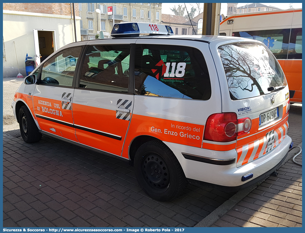 BO 0751
118 Bologna Soccorso
Volkswagen Sharan III serie
Allestitore Vision S.r.l.
Parole chiave: 118;Bologna;Soccorso;Automedica;Auto Medica;Automedicalizzata;Auto Medicalizzata;Volkswagen;Sharan;Vision