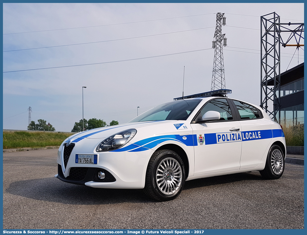 Polizia Locale YA766AL
Polizia Locale
Comune di Porcia
Alfa Romeo Nuova Giulietta
I serie II restyling
Allestitore Futura Veicoli Speciali
Parole chiave: Polizia;Locale;Comunale;Municipale;Porcia;Alfa Romeo;Nuova Giulietta;Futura;YA766AL;YA 766 AL