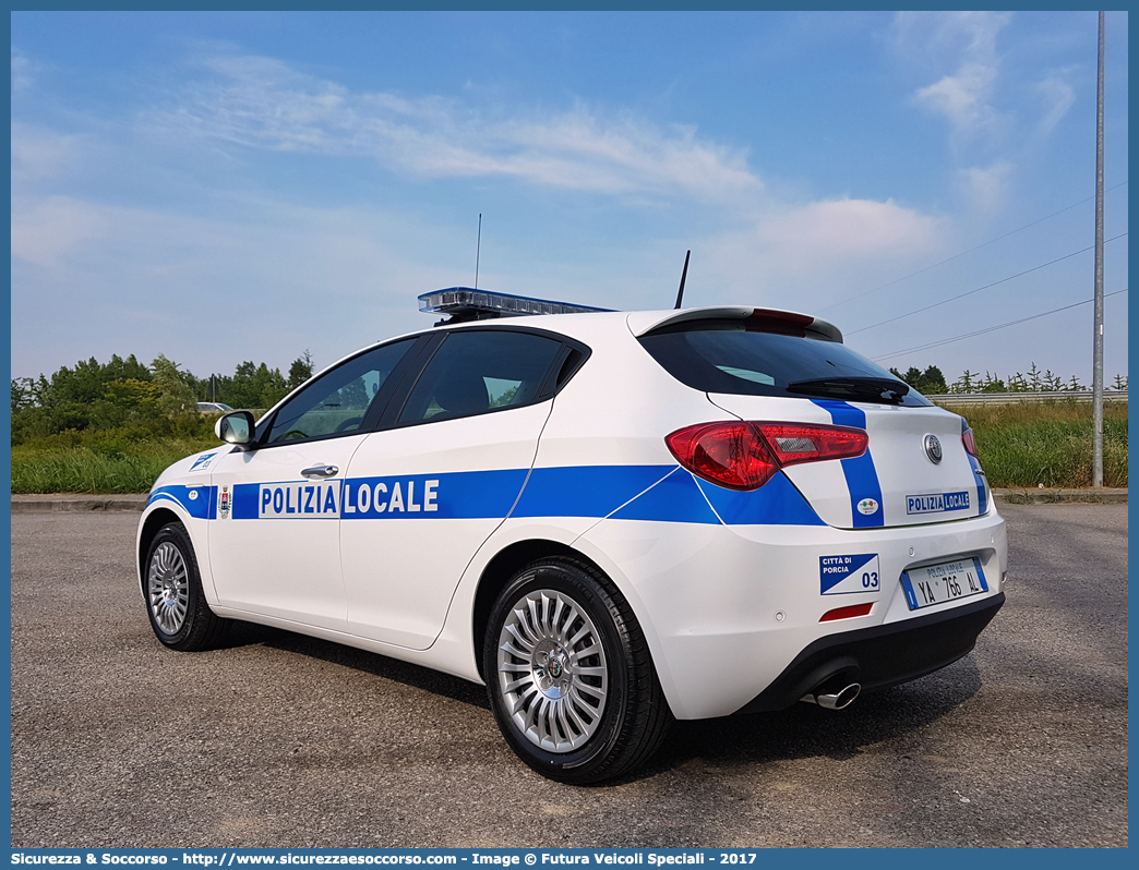 Polizia Locale YA766AL
Polizia Locale
Comune di Porcia
Alfa Romeo Nuova Giulietta
I serie II restyling
Allestitore Futura Veicoli Speciali
Parole chiave: Polizia;Locale;Comunale;Municipale;Porcia;Alfa Romeo;Nuova Giulietta;Futura;YA766AL;YA 766 AL