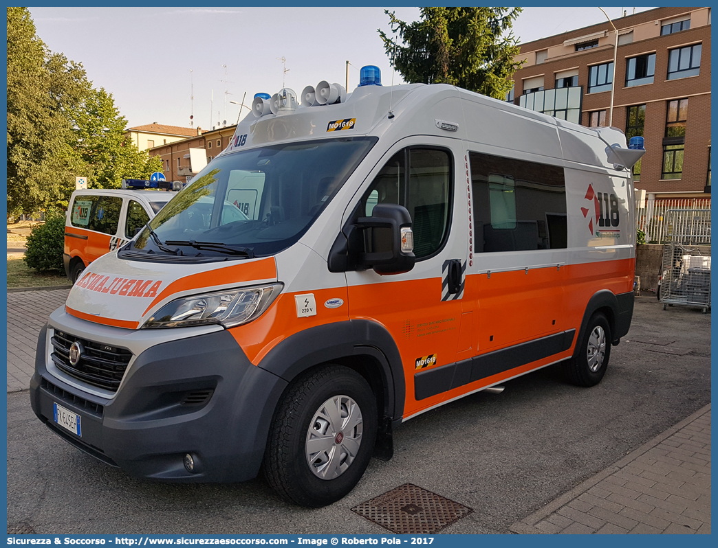 MO 1618
118 Modena Soccorso
Fiat Ducato III serie restyling
Allestitore Vision S.r.l.
Parole chiave: 118;Modena;Soccorso;Ambulanza;Autoambulanza;Fiat;Ducato;X290;X 290;Vision