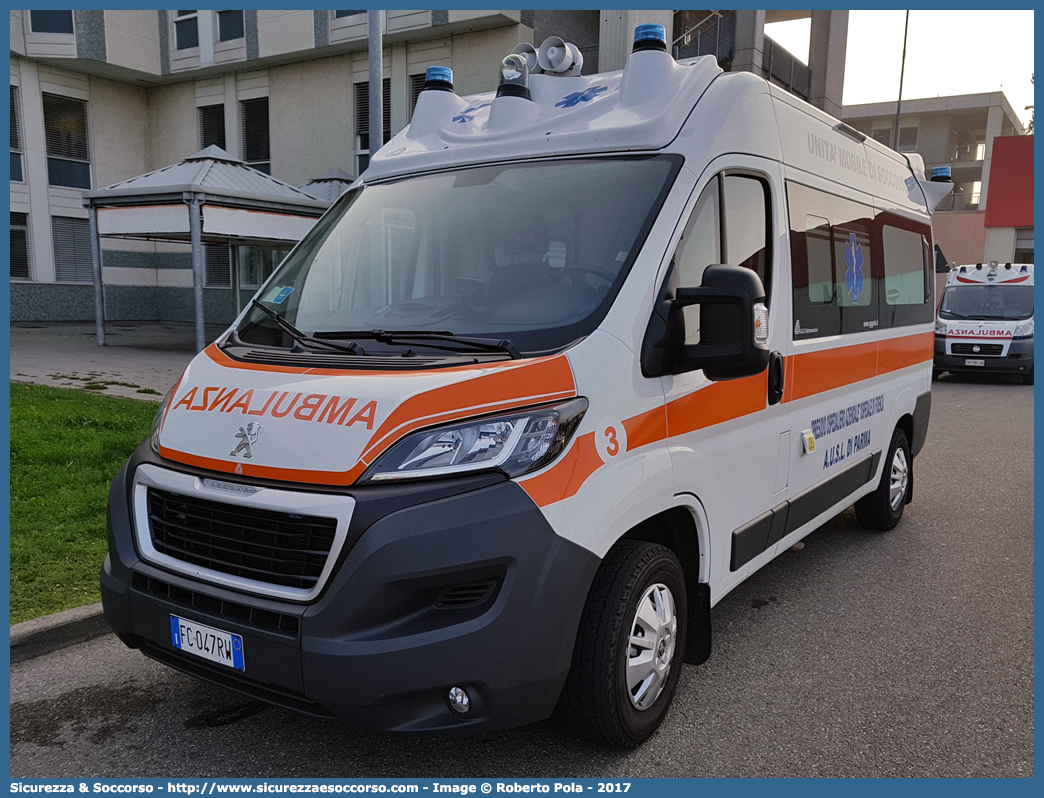 3
Azienda Unità Sanitaria Locale di Parma
Peugeot Boxer III serie restyling
Allestitore GGG Elettromeccanica S.r.l.
Parole chiave: Azienda;Unità;Unita;Sanitaria;Locale;ASL;A.S.L.;AUSL;A.U.S.L.;USL;U.S.L.;Parma;Ambulanza;Autoambulanza;Peugeot;Boxer;G.G.G. Elettromeccanica;GGG