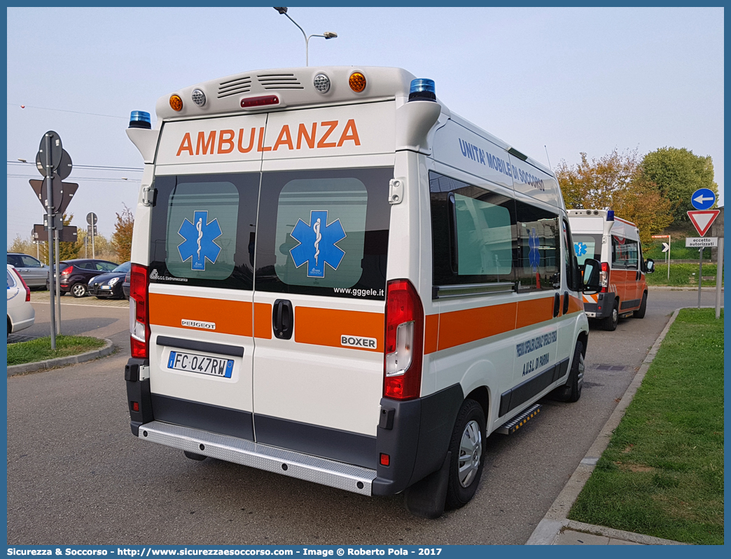 3
Azienda Unità Sanitaria Locale di Parma
Peugeot Boxer III serie restyling
Allestitore GGG Elettromeccanica S.r.l.
Parole chiave: Azienda;Unità;Unita;Sanitaria;Locale;ASL;A.S.L.;AUSL;A.U.S.L.;USL;U.S.L.;Parma;Ambulanza;Autoambulanza;Peugeot;Boxer;G.G.G. Elettromeccanica;GGG